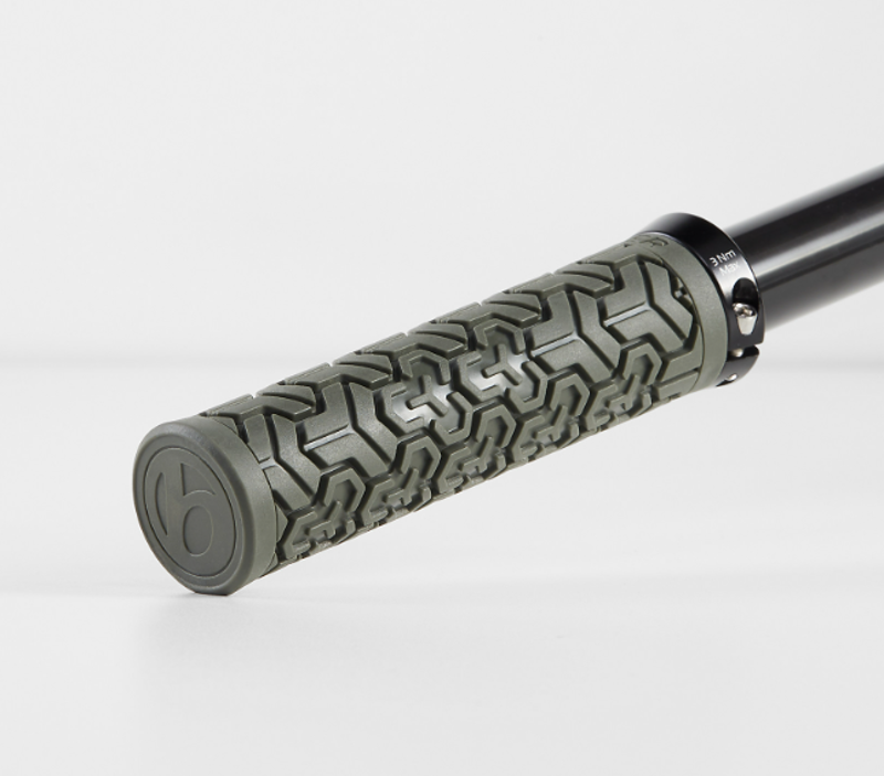 Bontrager SE Elite Recycled Plastic Grips in Olive Grey-1